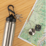 Karabińczyk S-biner plastikowy czarny Dual